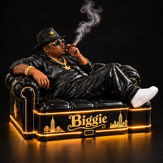 Biggie Couch Humidifier - mist rising from the sofa